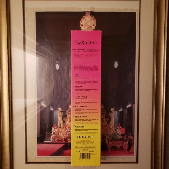 Foxy bae Curling Iron Styling Tool Curling Wand 25mm Neon Electric Dreams - Picture 5 of 11